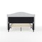 Martha Stewart Amelia Full Upholstered Platform Bed w/Curved Headboard and Cushioned Siderails, Wood Slat, Gray TW-3WDB02B-F-GY-MS - alternate 4